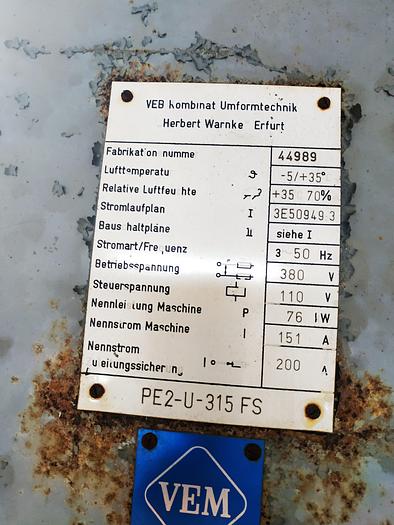Used Press Sheet Stamping Mechanical PE2-U-315 FS