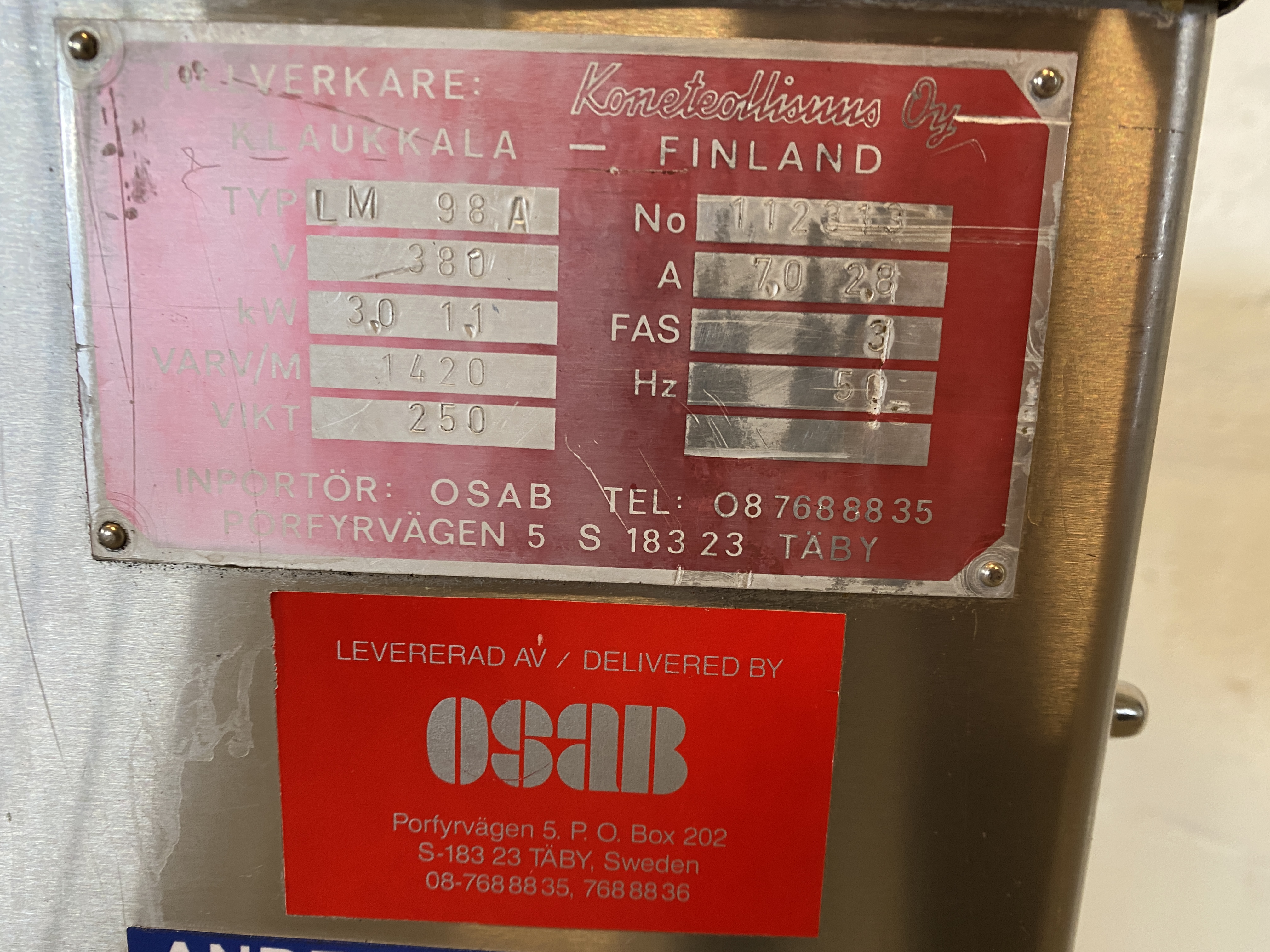 Refurbished #1355 Blandarkvarn KT98