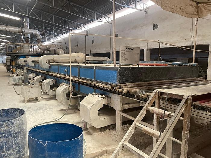 Refurbished ROLLER KILN AND PREKILN FOR CERAMIC TILES KEDA for Sale in