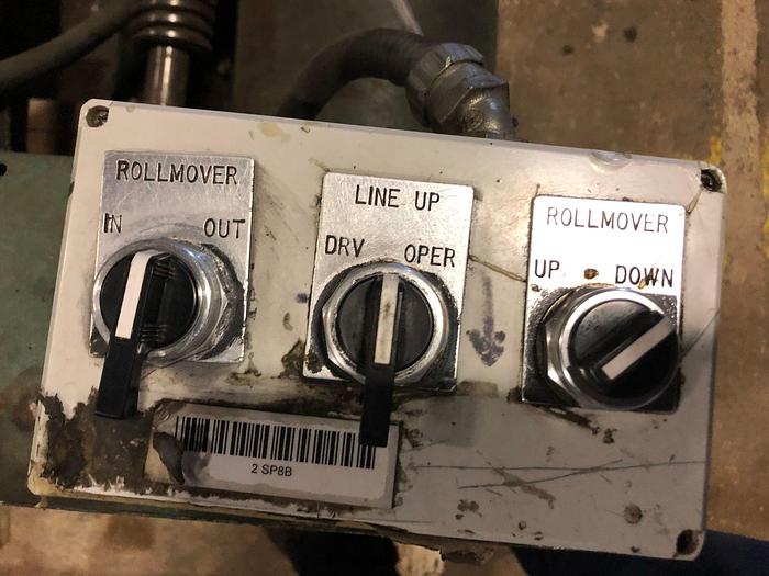 Used 100" ( 2.5 M) LANGSTON DOUBLE UNWIND STAND 60" DIAMETER