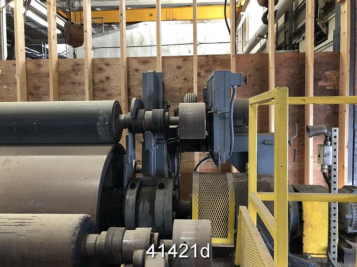 Used Manchester Machine Horizontal Track Reel, 112 Drum Face, 36" Diameter #41421