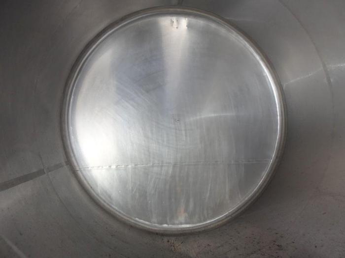 Used Tank, 1,000 Gallon, S/st, Jkt, Agit, Horizontal, Dairy #S743093