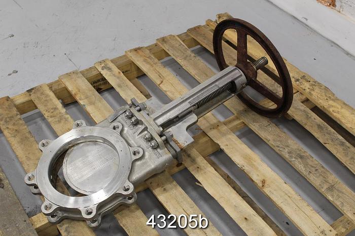 Used Velan 8" Hand Operated Knife Gate Valve #43205