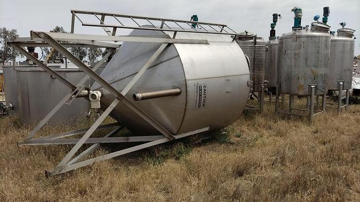 Used Silo, 365 CF, S/st, 8' x 6', 55 Lbs/CF, Auger, #S740292