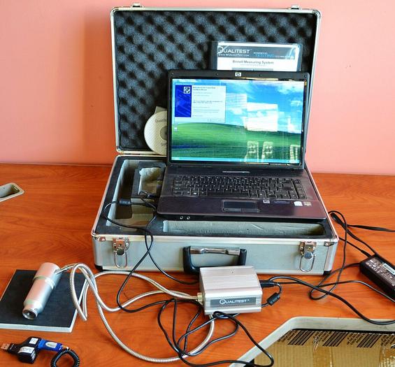 Used Qualitest Brinell Measuring System QualiScope II Portable Hardness Tester