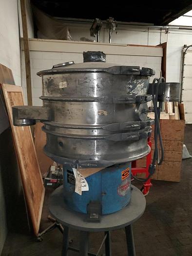 Used 30″ SWECO TYPE SCREENER – 2 DECK – S/S – TOP COVER – #8416