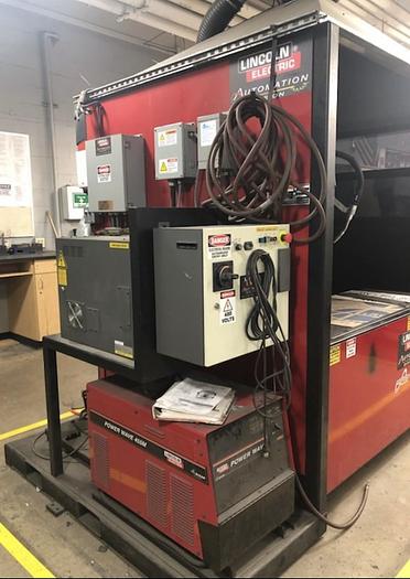 Used FANUC ARCMATE 100iB/6S ROBOTIC LINCOLN SYSTEM 05 MIG WELDING CELL