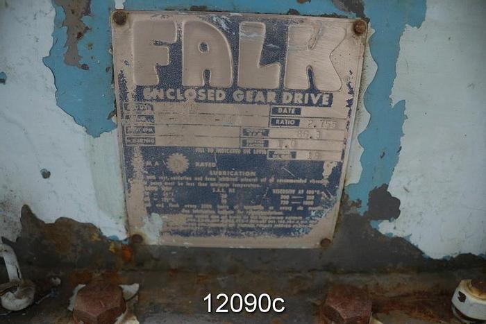 Used Falk 120Y1A Parallel Shaft Gear Reducer, 2.755/1 Ratio, 186 Hp #12090