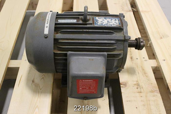 Used Megnetek Motor, 5 Hp, 3465 Rpm, 230/460 Volt, 184T Frame, 12/6 Amps, 1.15 S.F., 3-Phase, 60 Hz #22198