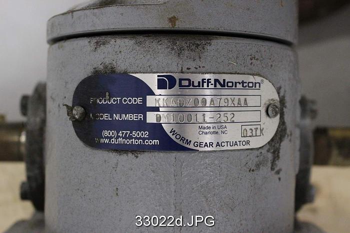 Unused Duff Norton DM10011-252 Mechanical Screw Actuator #33022