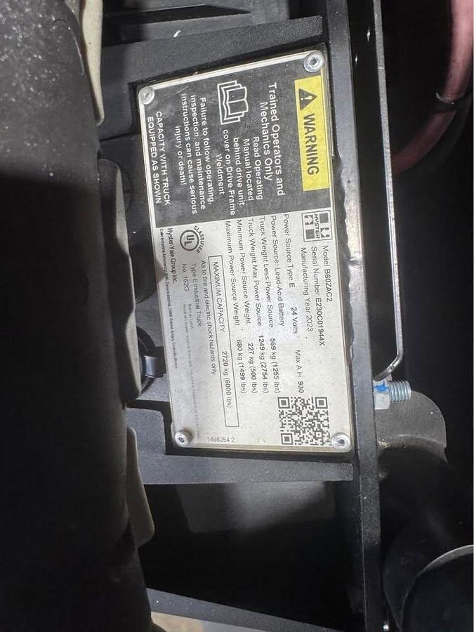 Used Hyster ride on pallet jack