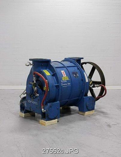 Used Somarakis SV3028.1 Somarakis Vacuum Pump, Cast Iron Rotor, Cast Iron Body, Packing, Sv3028.1, Compares To A Nash Cl3001, 20 Vane Rotor. #27552