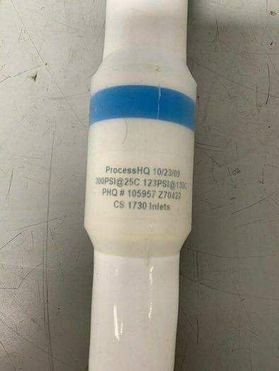 Used ProcessHQ Z70422 Hose 2" x 13.5" w/ CS 1730 Inlets, 123/300 PSI