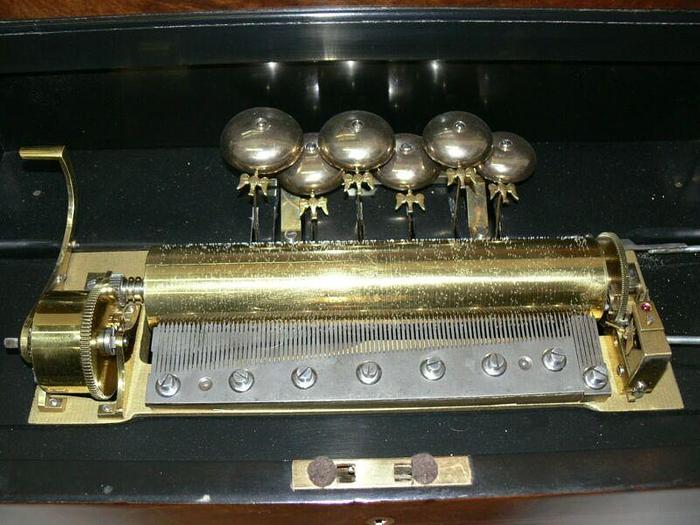 Used *RARE* ANTIQUE MUSIC BOX by Nicole Freres GENEVE w/ Dove Strikers  Circa 1875