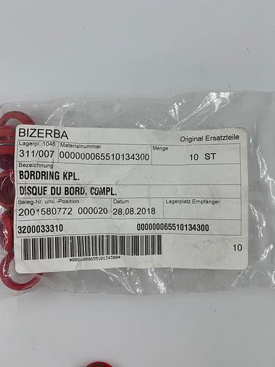 Bizerba Spare Parts Bordring KPL. Part No. 65510134300
