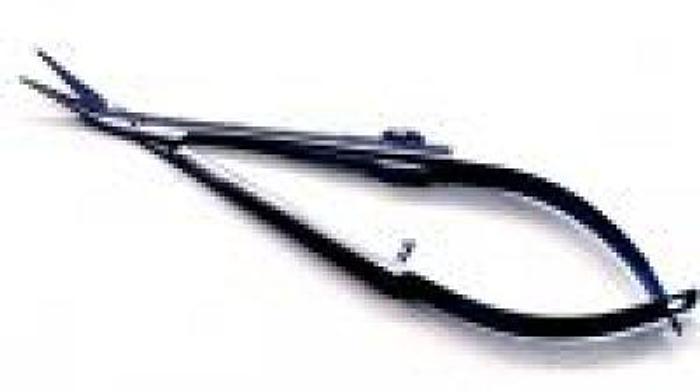 Used Ophthalmic Scissor Suture Angled Blade 100mm DIXEY