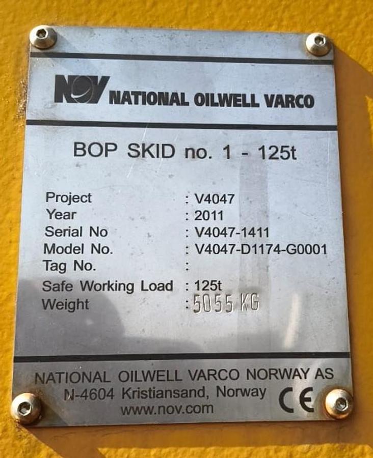 Used 2011 National Oilwell Varco BOP Skid