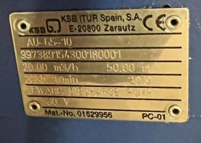 KSB marine pumpss New 2019 built.