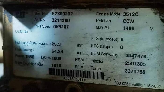 Caterpillar 3512C engines New