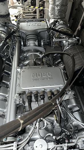 Used MTU 16V2000 marine engine with Nico gearbox