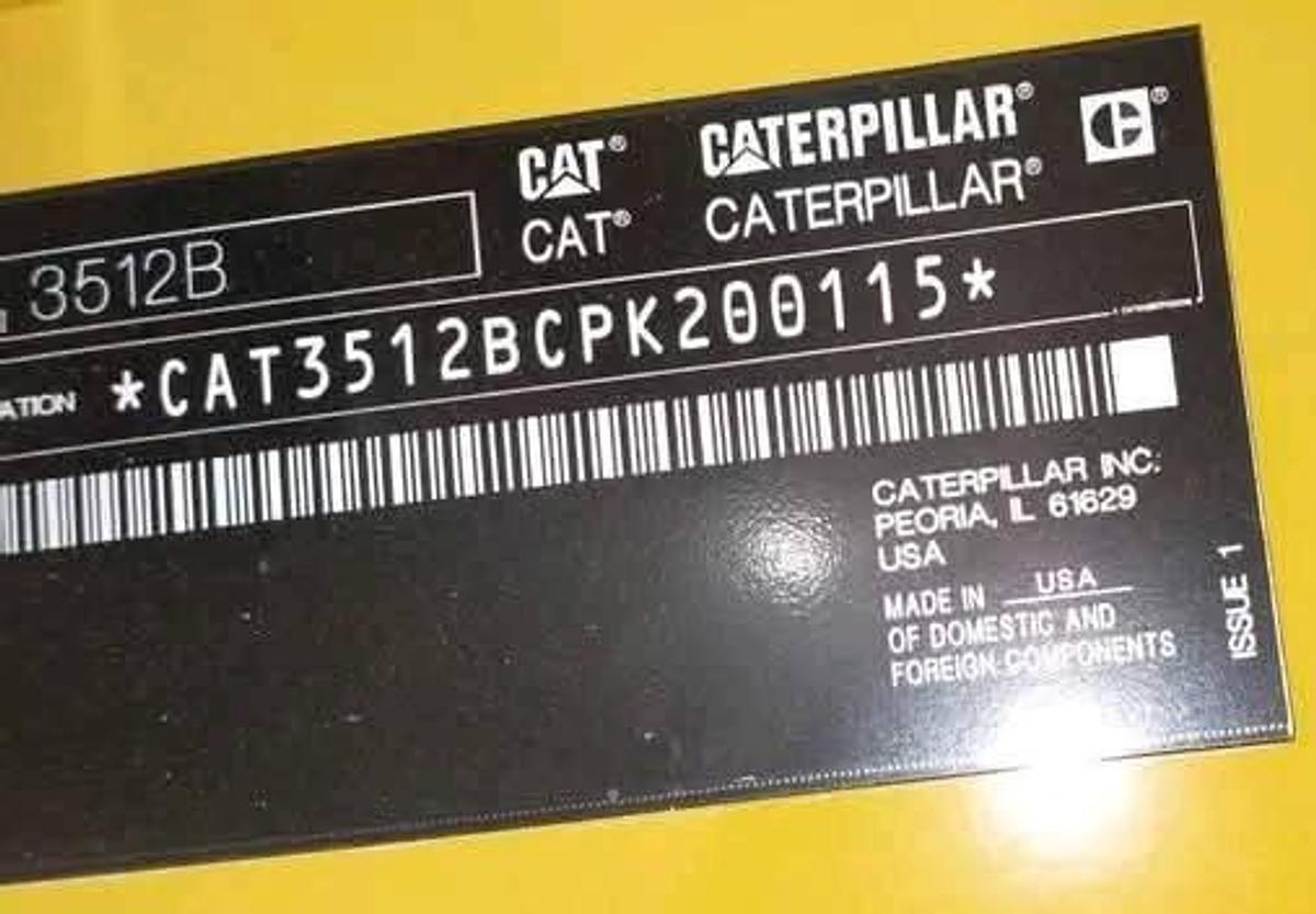 2016 Caterpillar 3512B