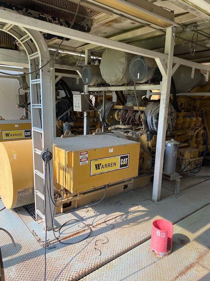 Used Caterpillar 3512 generators 600V 60Hz