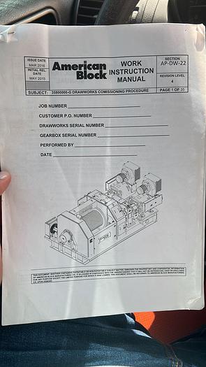 A.C. Drawworks American Block 3580