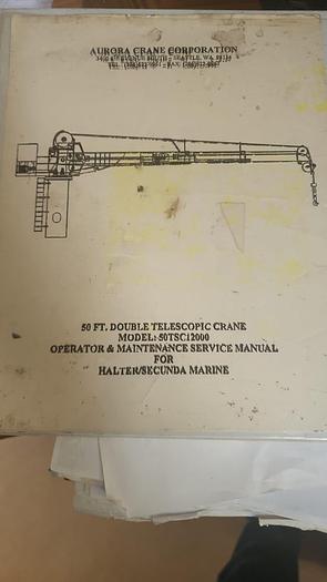 Used Marine Telescopic 10 Ton Crane Aurora 50TSC12000