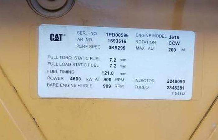 Caterpillar 3616 Type V-16 Unused generator sets x 8