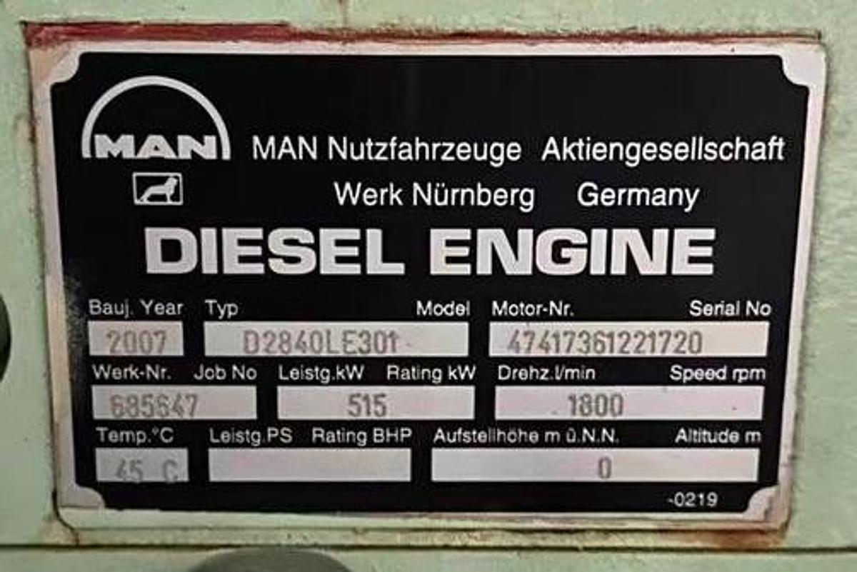 2007 MAN D2840LE301