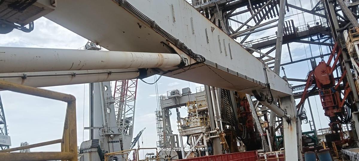 Used Hydralift Knuckle boom 15 Ton crane KMCVCT 2806