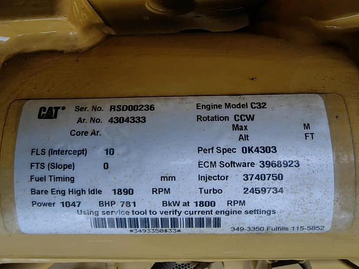 Caterpillar C32 New marine generator sets