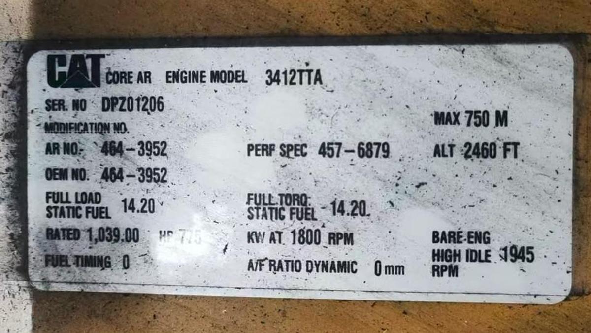 Caterpillar 3412TTA New Generator sets.
