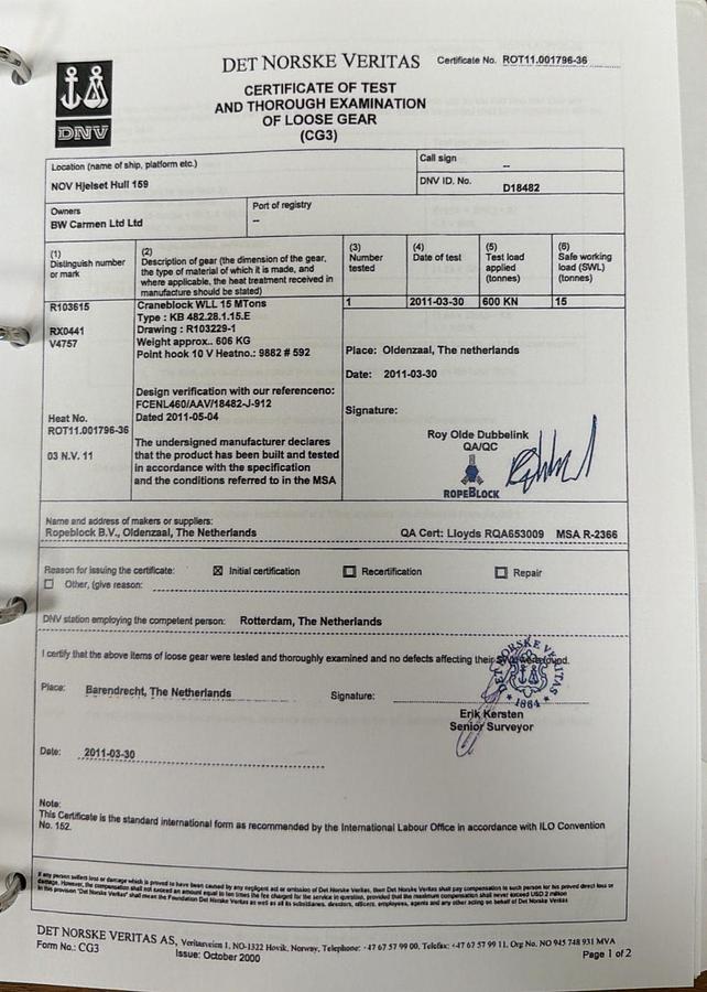 Used 2011 National Oilwell Varco Knuckle Boom Crane