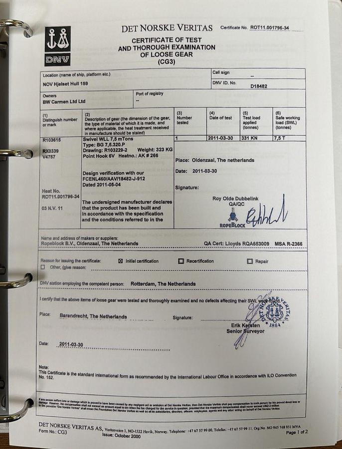 Used 2011 National Oilwell Varco Knuckle Boom Crane