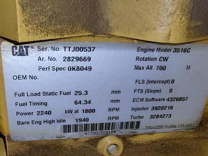 2015 Caterpillar 3516C