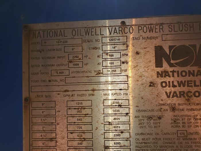 National OilWell Varco 14P220