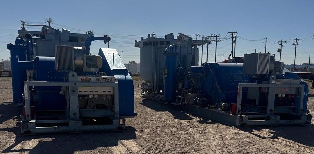 Used Gardner Denver PZ11 mud pumps x 2 units in good condition located in the USA