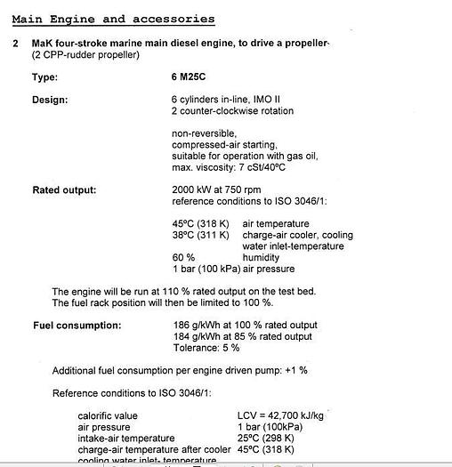Mak 6M25C marine propulsion engine unused x 2 sets built year 2015 with ABS certificates.