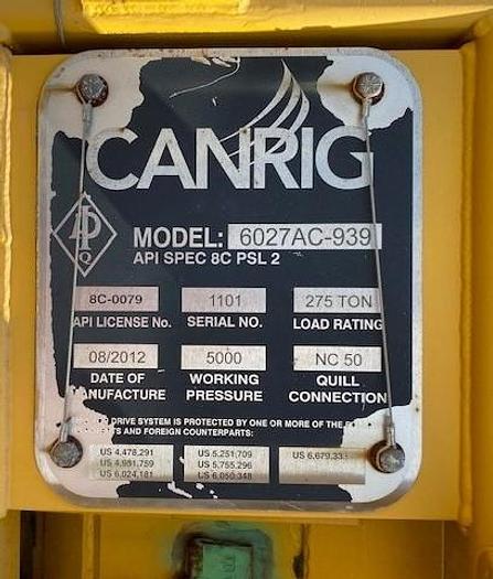 2012 Canrig 6027AC