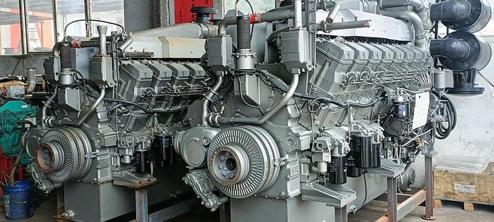 Used Mitsubishi S16R2-G1MPTK Marine propulsion engine built year 2021 x 2 units