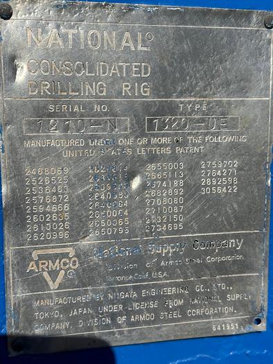 Refurbished National OIlwell Drawworks 1320DE