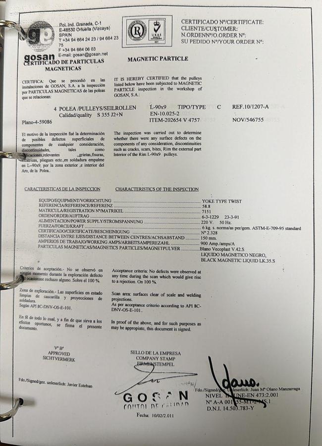 Used 2011 National Oilwell Varco Knuckle Boom Crane