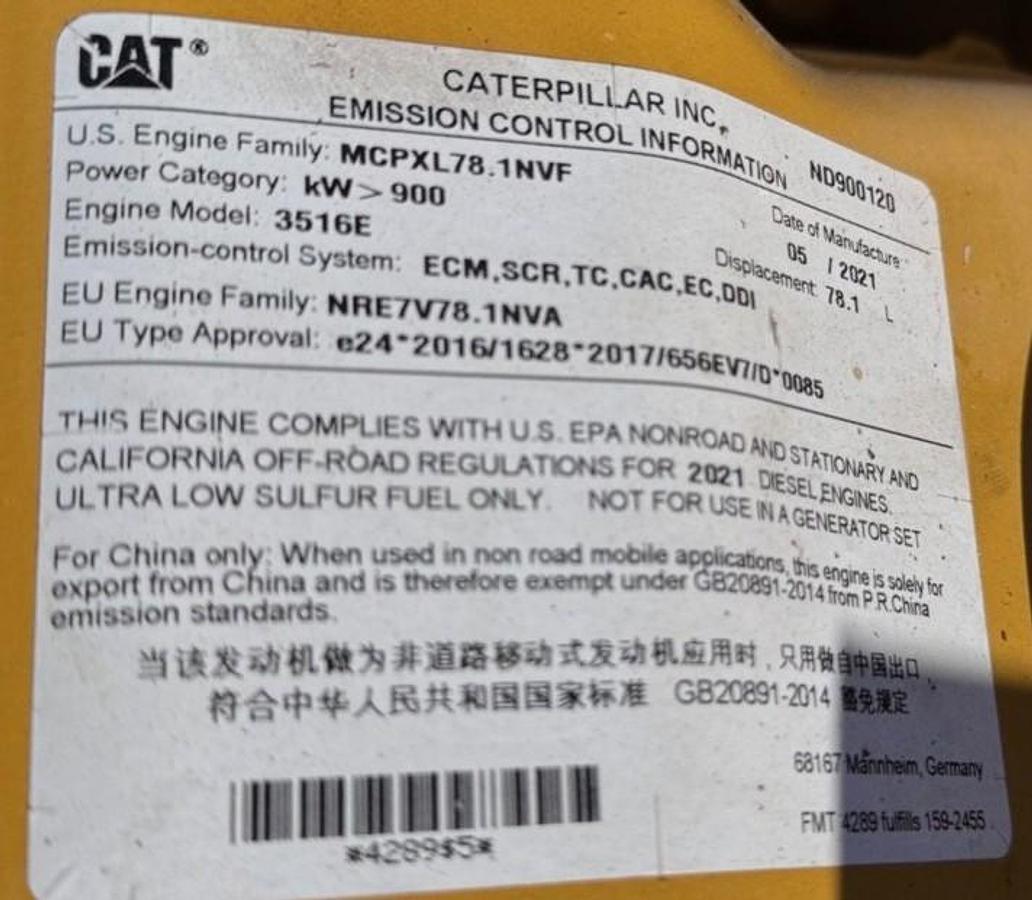 2021 Caterpillar 3516E