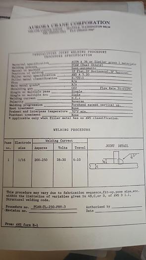 Used Marine Telescopic 10 Ton Crane Aurora 50TSC12000