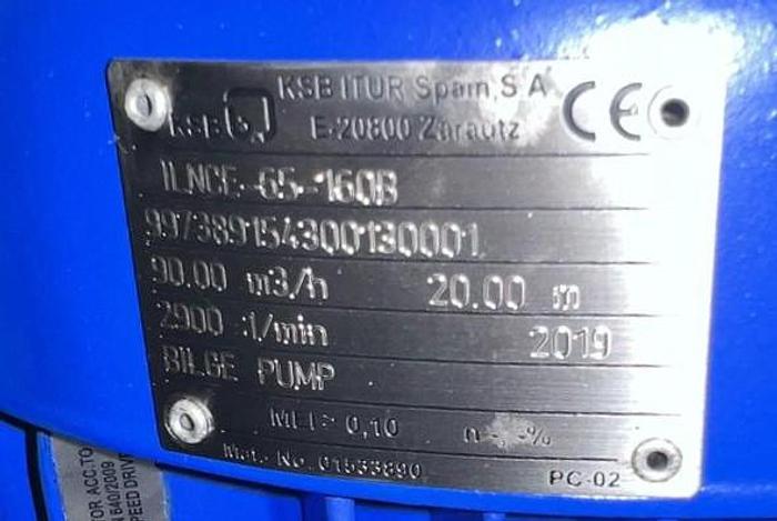 KSB marine pumpss New 2019 built.