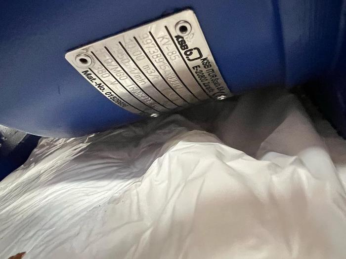 KSB marine pumpss New 2019 built.