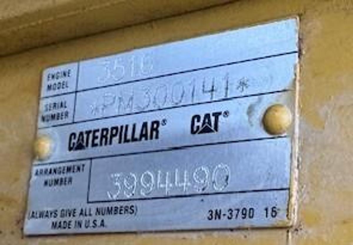 Used Caterpillar 3516C-HD EPA Tier 2 ABS certified IMO compliant engines.