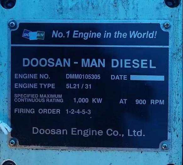 MAN 5L21/31 New marine generators