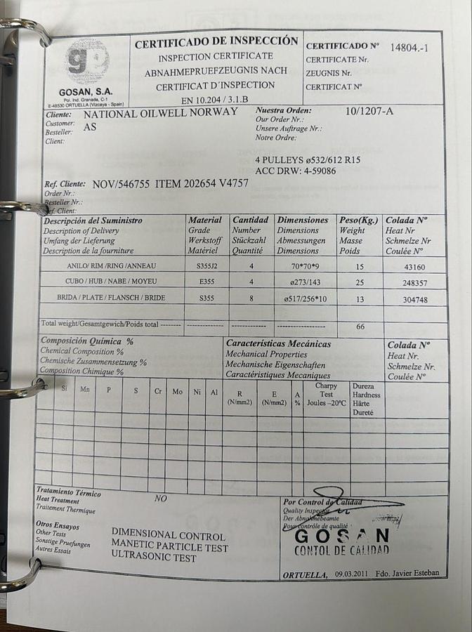 Used 2011 National Oilwell Varco Knuckle Boom Crane